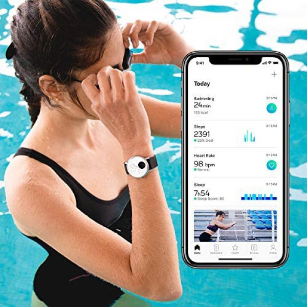 [해외] 위딩스(Withings) Steel HR 하이브리드 스마트워치(시계)-Steel HR Hybrid Smartwatch - Activity, Sleep, Fitness and Heart Rate Tracker with Connected GPS
