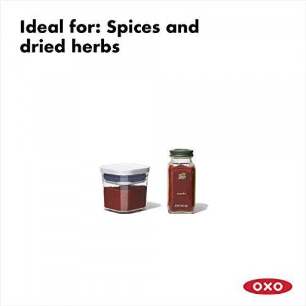 [해외] 옥소 굿그립 보관용 밀폐용기(팝컨테이너, 4-Piece Mini Set) NEW OXO Good Grips 4-Piece Mini POP Container Set