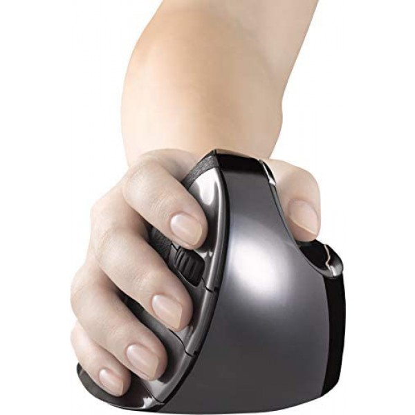 [해외] 이볼루엔트(Evoluent) 버티컬 인체공학적 무선 마우스 VMDMW VerticalMouse D Medium Right Hand Ergonomic Mouse with Wireless Connection. The Original VerticalMouse Brand Since 2002