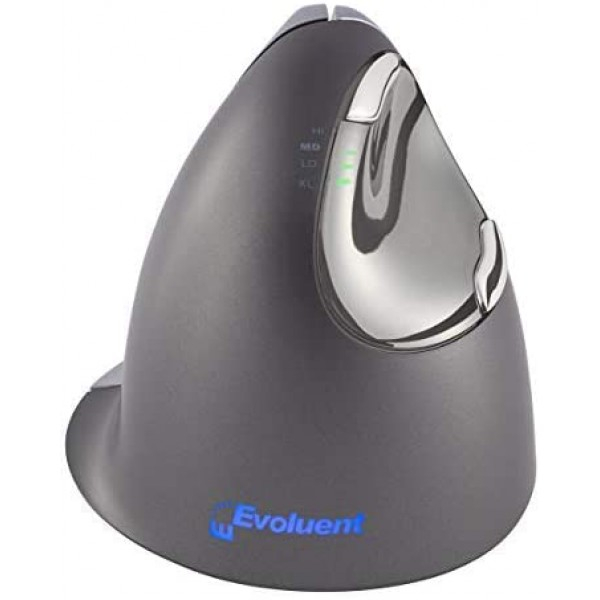 [해외] 이볼루엔트(Evoluent) 버티컬 인체공학적 USB연결 무선 마우스(왼손잡이) Evoluent VM4L VerticalMouse 4 Left Hand Ergonomic Mouse with Wired USB Connection (Regular Size)