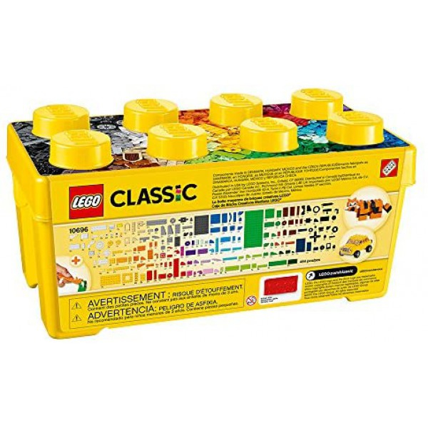 [해외] LEGO 레고 클래식 10696 벽돌상자 건물쌓기(484조각/독일배송) LEGO Classic Medium Creative Brick Box 10696 Building Toys for Creative Play; Kids Creative Kit (484 Pieces)
