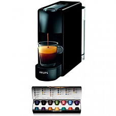 [해외] 크룹스 네스프레소 에센자 미니(XN1108) 커피 캡슐 머신(14개 캡슐포함/독일배송) Krups Nespresso XN1108 Essenza Mini coffee capsule machine