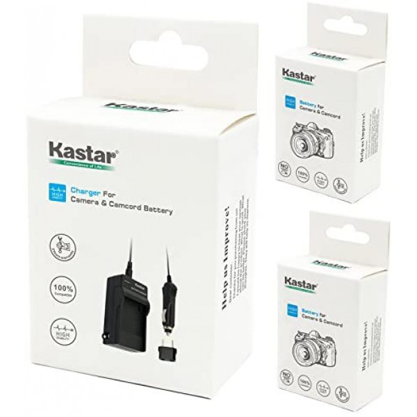 [해외] Kastar Battery (2-Pack) and Charger Kit for Samsung ED-BP1900, BP1900 Battery and Samsung NX1 Smart Wi-Fi 4K Digital Camera