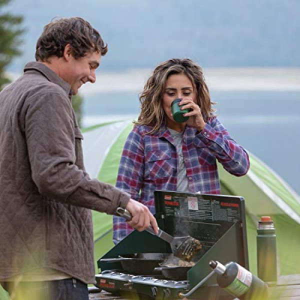 [해외] Coleman 콜맨 캠핑용 아웃도어 가스 버너(LP가스 미포함) Gas Camping Stove | Classic Propane Stove, 2 Burner