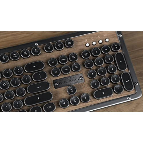 [해외] Azio 아리조 레트로 키보드 Retro Classic - Luxury Vintage Backlit Mechanical Keyboard