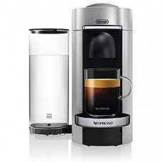[해외] 드롱기 네스프레소 버츄오 플러스 캡슐 커피머신(Silver/독일배송/220V사용 가능/12개 캡슐포함) De'Longhi Nespresso Vertuo Plus(ENV 155.S)coffee capsule machine (1.7L, Silver)