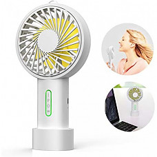 [해외] IPOW 휴대용 아웃도어 미니 핸디형 3단 선풍기(USB충전방식) Mini Handheld Fan Personal Portable Fan 3 Speed Adjustable Angle Removable Base Lanyard USB Recharging Battery Operated Small Desk Cooling Face Fan for Home Camping Disney Travel