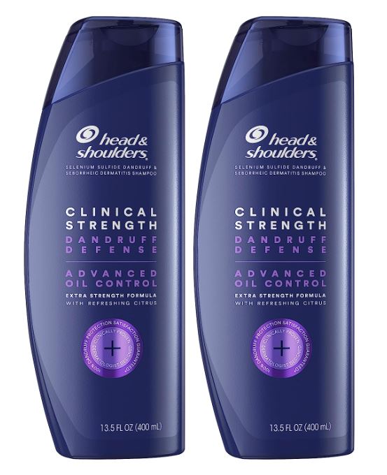[해외] 헤드앤숄더 클리니컬 스트렝스 비듬 및 두피 관리 샴푸(400mL×2개) Head and Shoulders Shampoo, Anti Dandruff and Scalp Care, Clinical Strength Seborrheic Dermatitis Treatment, 23.7 fl oz, Twin Pack