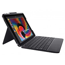 [해외] 로지텍 아이패드 5 세대 및 6 세대 (9.7인치) 무선 슬림 콤보 키보드 케이스 Logitech Slim Combo Case with Detachable Backlit Bluetooth Keyboard for iPad (5th & 6th Generation), Black