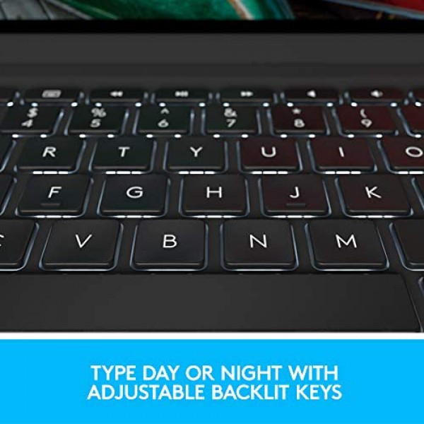 [해외] 로지텍 아이패드 프로 11 인치 (1 세대 및 2 세대) 무선 슬림 폴리오 프로 케이스 Logitech SLIM FOLIO PRO Backlit Bluetooth Keyboard Case for iPad Pro 11-inch (1st and 2nd gen)