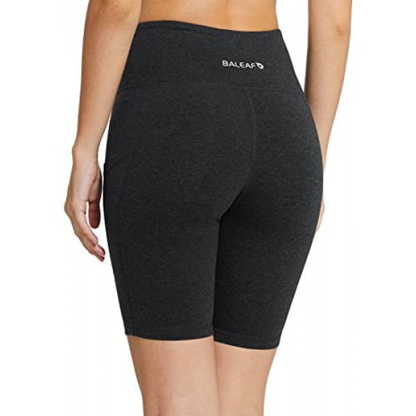 [해외] BALEAF 여성용 아웃도어, 요가, 런닝 등 운동용 쇼츠 반바지(8인치 Charcoal)