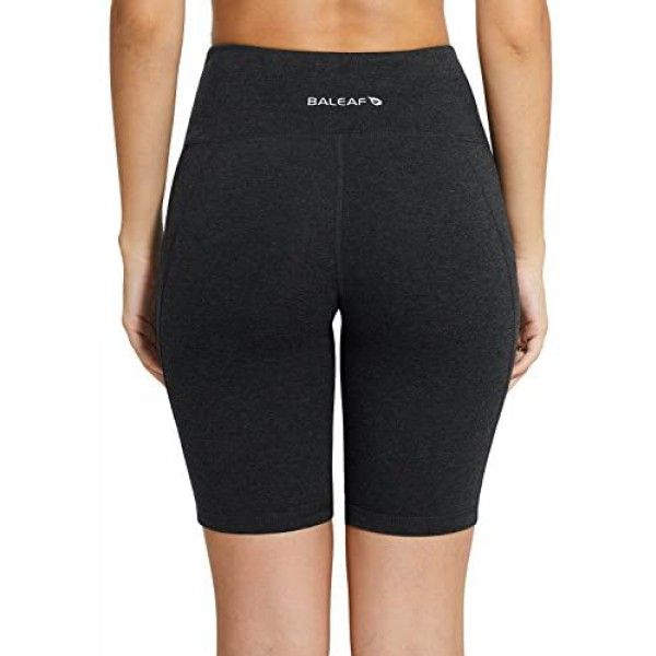 [해외] BALEAF 여성용 아웃도어, 요가, 런닝 등 운동용 쇼츠 반바지(8인치 Charcoal)