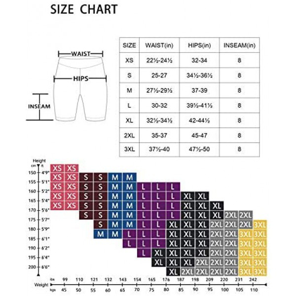[해외] BALEAF 여성용 아웃도어, 요가, 런닝 등 운동용 쇼츠 반바지(8인치 Charcoal)