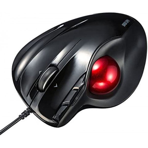 [해외] 산화 레이저 마우스(일본직배송) SANWA Laser trackball Mouse(MA-TB44BKN/Black)
