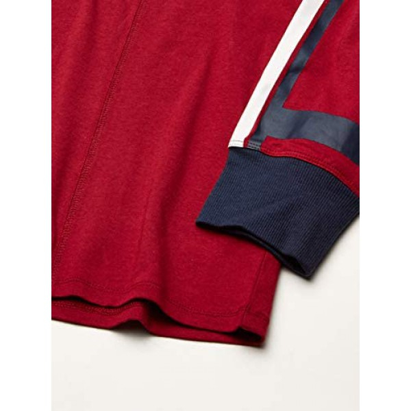 [해외] 타미힐피거 여성 로고 크루넥 롱 슬리브 티셔츠 Tommy Hilfiger Womens Long Sleeve Crew Neck Logo Tee(Crimon)