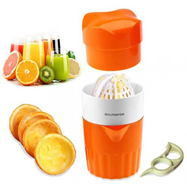 [해외] BNUNWISH 감귤/과일/오렌지 과즙(쥬스) 제조기 Juicer Citrus Orange Squeezer Manual Lid Rotation Press Reamer for Lemon Lime Grapefruit