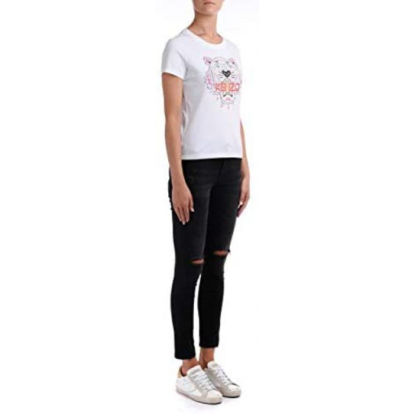 [해외] Kenzo 겐조 여성 타이거 시그니쳐 티셔츠(영국직배송) Tiger Womens T-Shirt(White)