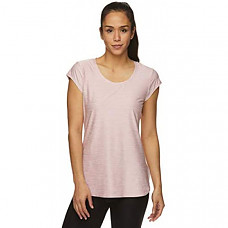 [해외] Reebok 리복 여성 운동용 티셔츠 Womens Legend Running & Gym T-Shirt - Performance Short Sleeve Workout Clothes for Women(Legend Top Zephyr Heather)