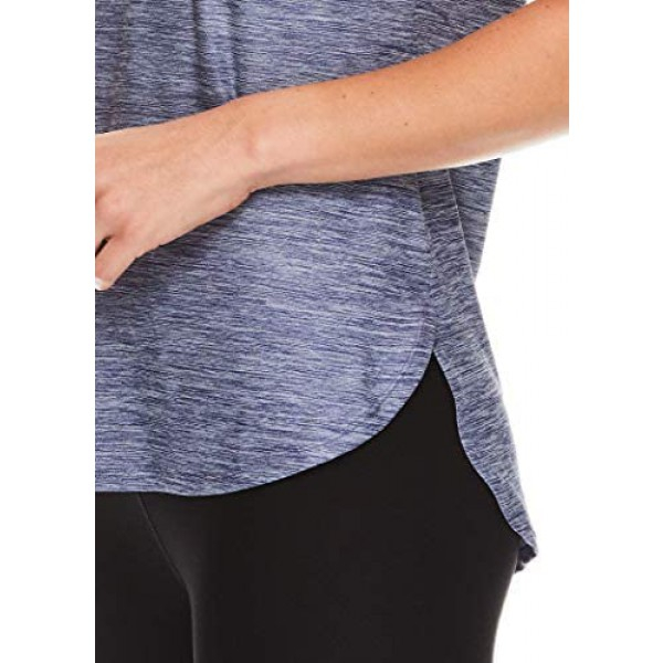[해외] Reebok 리복 여성 운동용 티셔츠 Womens Legend Running & Gym T-Shirt - Performance Short Sleeve Workout Clothes for Women(색상:Medieval Blue Heather)