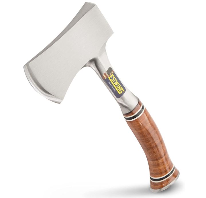 [해외] 이스트윙 도끼 Estwing Sportsman's Axe -  Camping Hatchet with Forged Steel Construction & Genuine Leather Grip