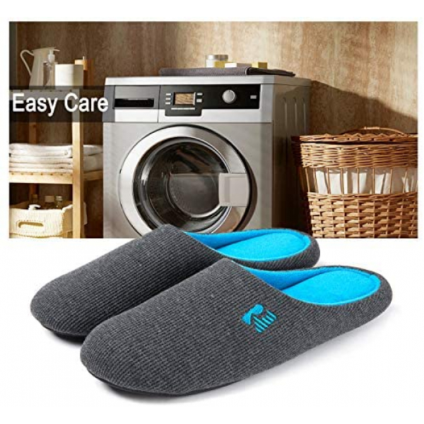 [해외] RockDove 남성용 오리지널 투톤 메모리 폼 실내용 슬리퍼