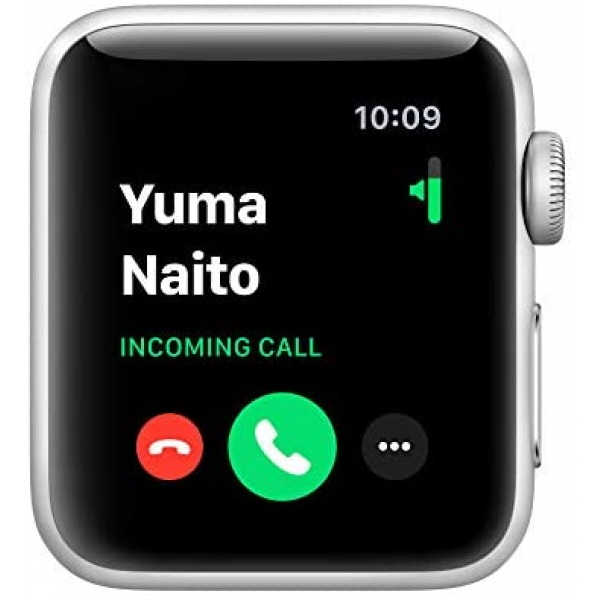 [해외] 애플 워치 시리즈 3 Apple Watch Series 3 (GPS, 38mm) - Silver Aluminum Case with White Sport Band