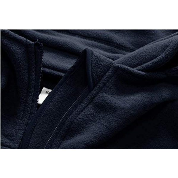 [해외] TACVASEN 남성 방한용 플리스 후드 자켓(영국직배송) Windproof Mens Military Fleece Combat Jacket Tactical Hoodies - Navy Blue