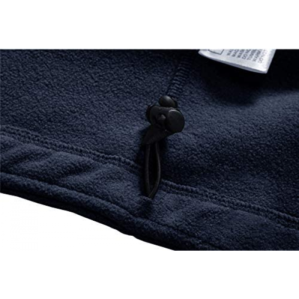 [해외] TACVASEN 남성 방한용 플리스 후드 자켓(영국직배송) Windproof Mens Military Fleece Combat Jacket Tactical Hoodies - Navy Blue