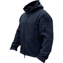 [해외] TACVASEN 남성 방한용 플리스 후드 자켓(영국직배송) Windproof Mens Military Fleece Combat Jacket Tactical Hoodies - Navy Blue