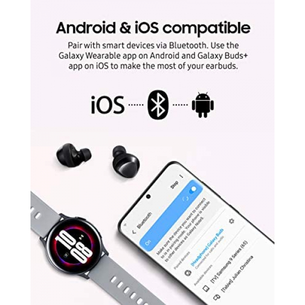 [해외] 삼성 갤럭시 버드플러스 무선 이어버드(무선충전기 케이스 포함) Samsung Galaxy Buds+ Plus, True Wireless Earbuds (Wireless Charging Case Included)